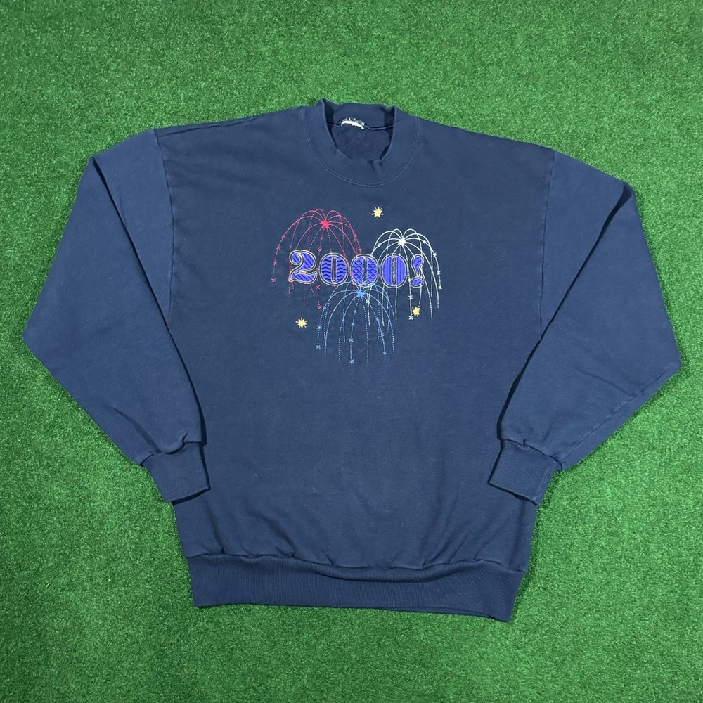 Vintage Y2K 2000 Embroidered Crewneck Sweatshirt